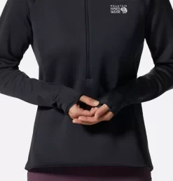 Mountain Hardwear Women's Polartec® Power Stretch® Pro 1/4 Zip -Outlet Summit Quest Store 1993411 004 a3