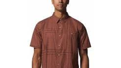 Mountain Hardwear Big Cottonwood Short Sleeve Shirt - Men's -Outlet Summit Quest Store opplanet mountain hardwear big cottonwood short sleeve shirt mens clay earth bandana grid extra large 1829001645 cd xl av 3
