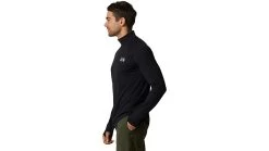 Mountain Hardwear Stretch Half Zip - Men's -Outlet Summit Quest Store opplanet mountain hardwear stretch half zip mens black 2xl 1942331010 xxl av 2
