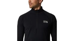 Mountain Hardwear Stretch Half Zip - Men's -Outlet Summit Quest Store opplanet mountain hardwear stretch half zip mens black 2xl 1942331010 xxl av 3