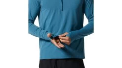 Mountain Hardwear Stretch Half Zip - Men's -Outlet Summit Quest Store opplanet mountain hardwear stretch half zip mens caspian extra large 1942331442 xl av 4