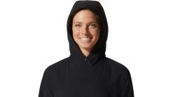 Mountain Hardwear Sunshadow Long Sleeve Hoodies - Women's -Outlet Summit Quest Store opplanet mountain hardwear sunshadow long sleeve hoody womens black extra small 1924091010 xs av 3